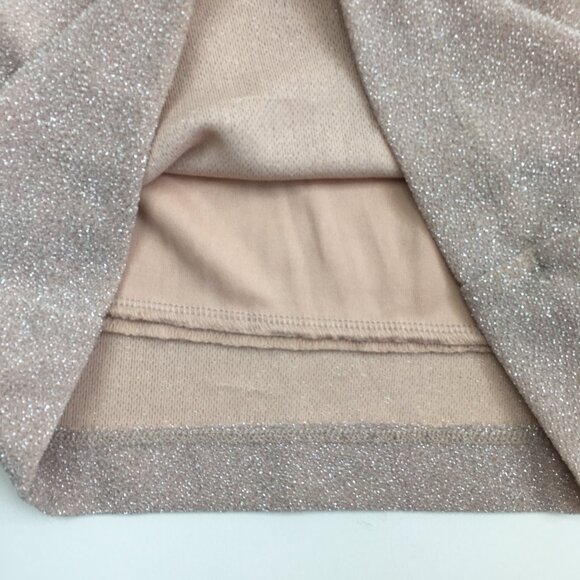 WINDSOR Light Mauve Pink Silver Glitter High Rise Waist Wide Flare Leg Pant - Picture 8 of 11